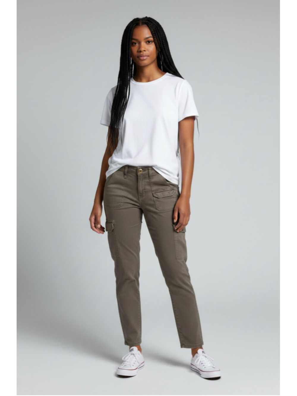 Women's Abercrombie & Fitch Cargo Pants Size 4 Olive Green